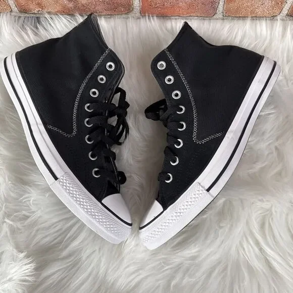 Converse Chuck Taylor All Star- B Grade Shoes Black Men's Sz 9.5 W 11.5 A08186C - Picture 3 of 13